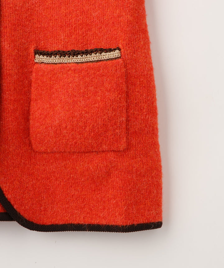 ループツィードニットコーディガン