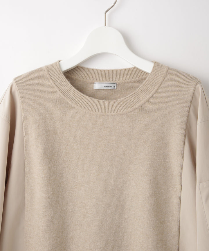 MA-1ライクニットドッキングニット