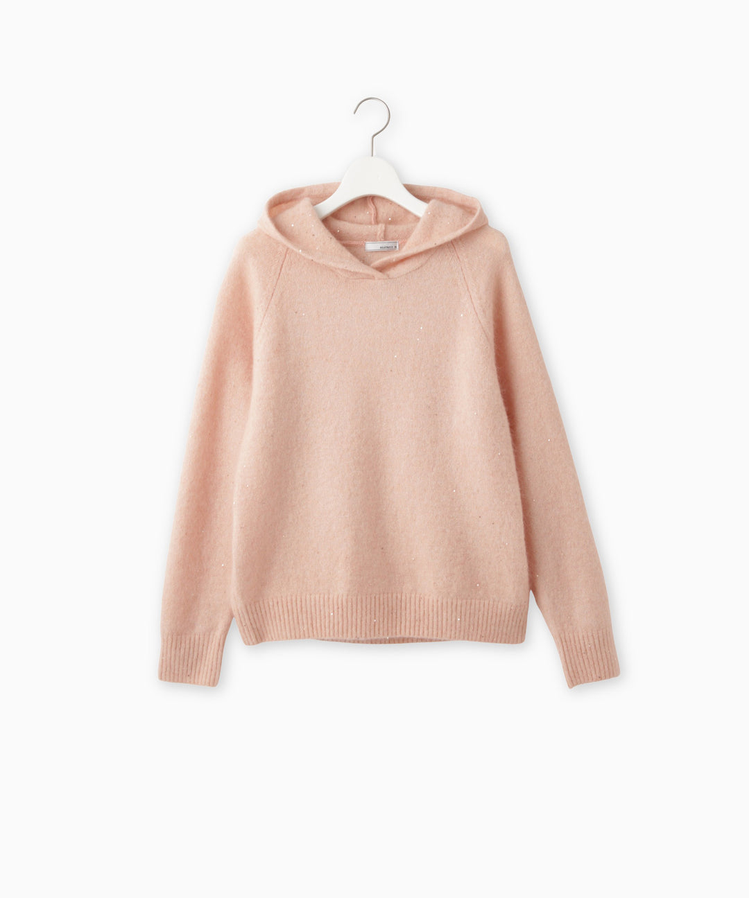 スパンコールモヘヤフード付きパーカー