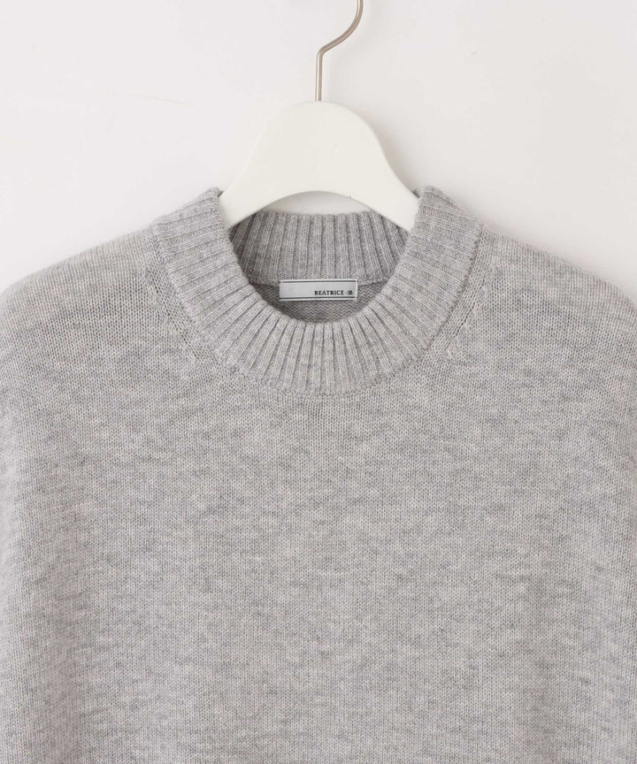 ウールカシミヤ裾ボタンベスト