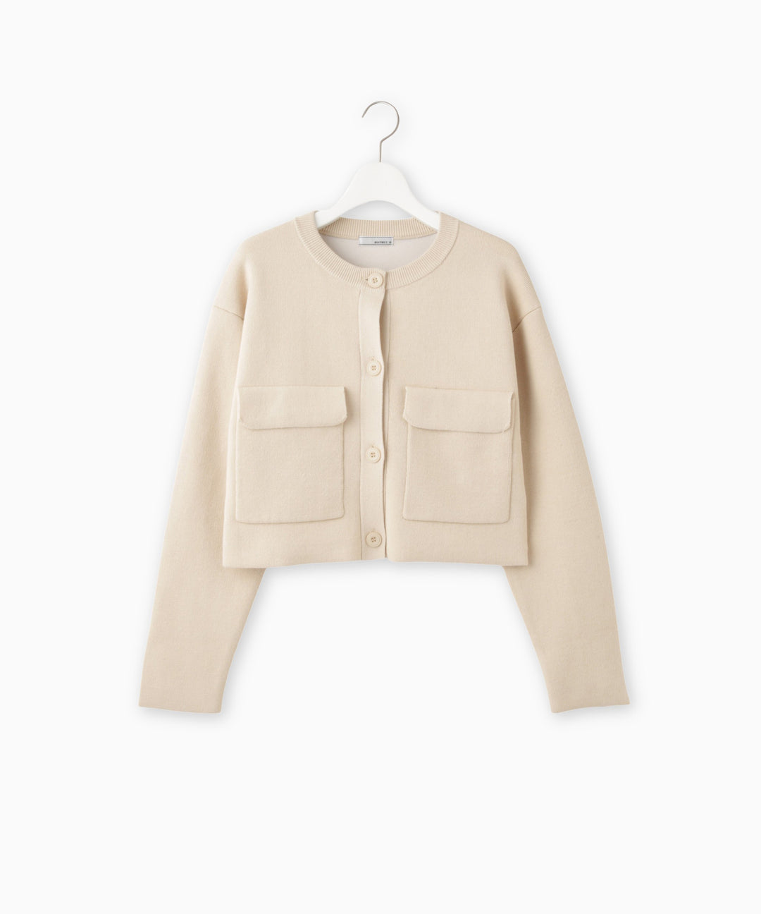 接結ニットダブルポケットカーディガン