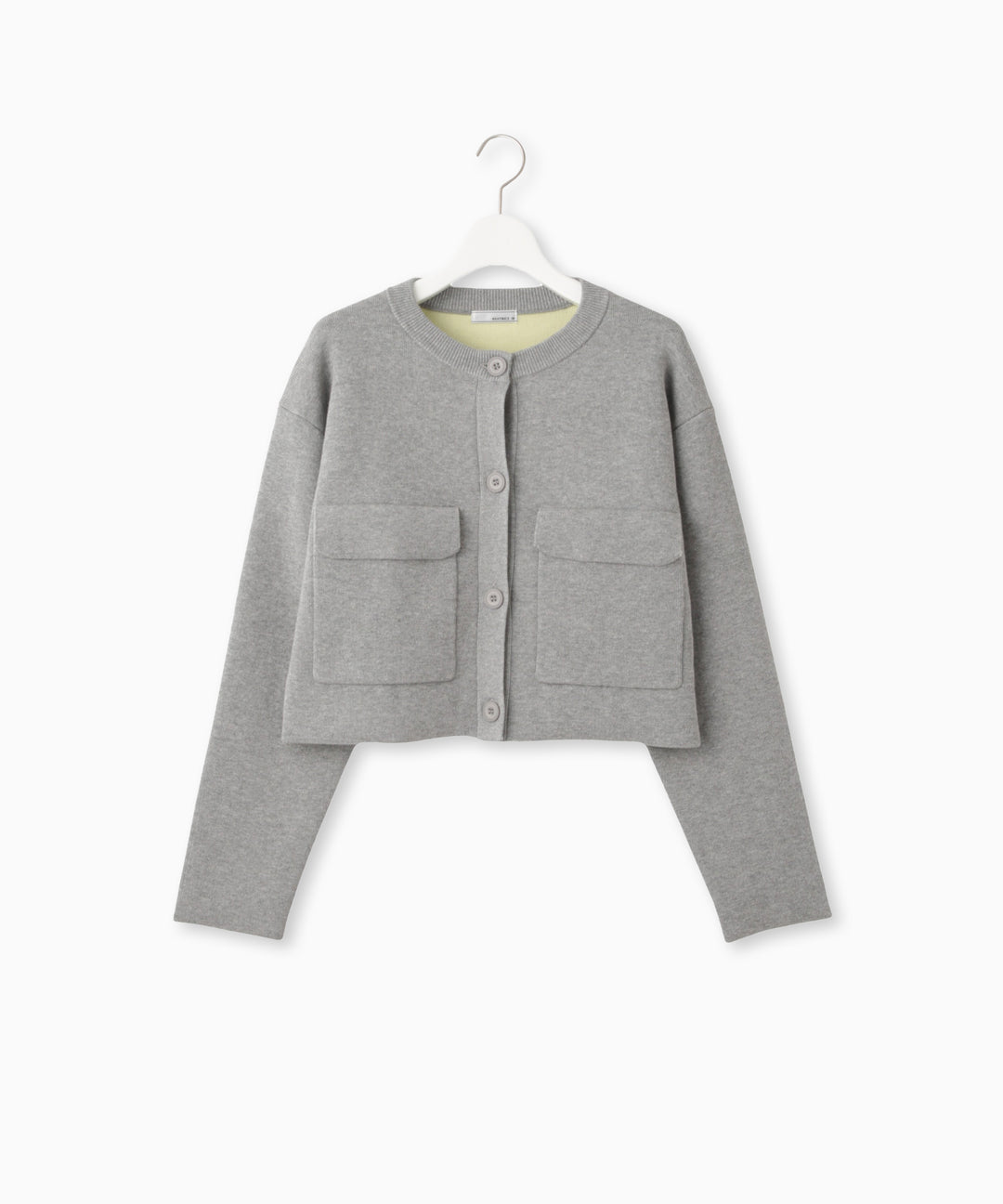 接結ニットダブルポケットカーディガン