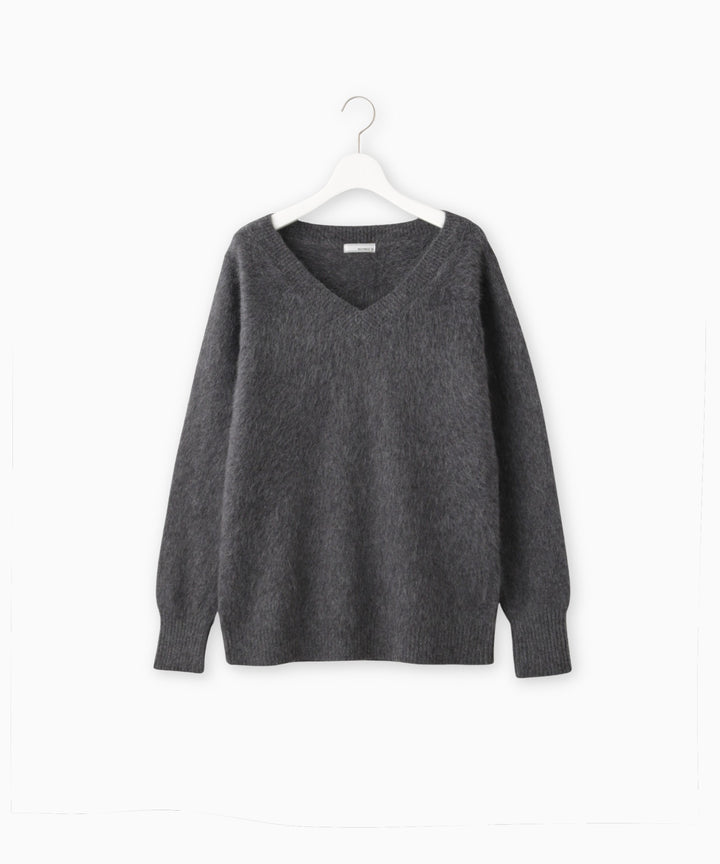 YAK混浅Vネックプルオーバー