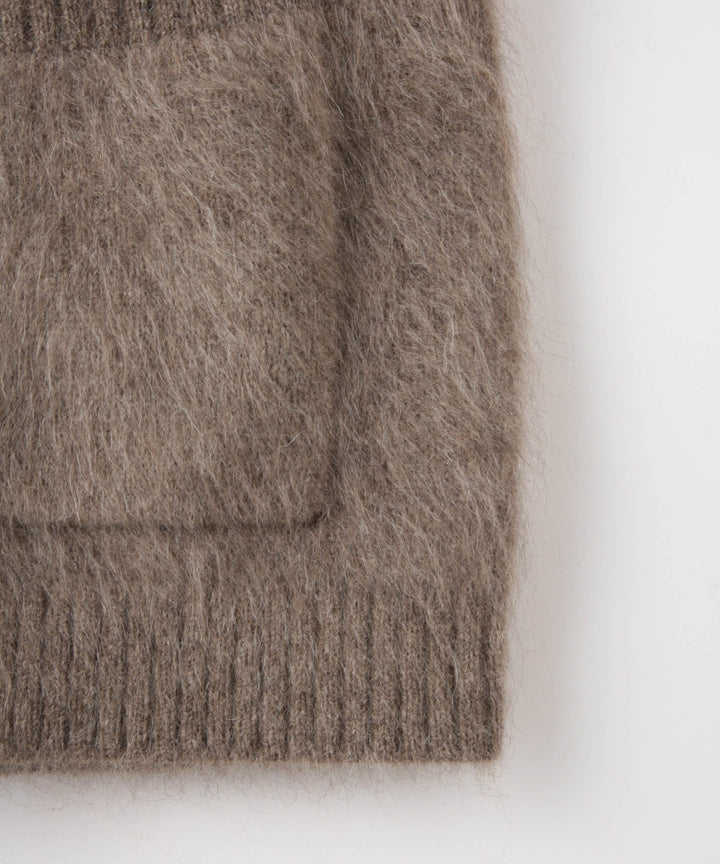 YAK混ポケットニット