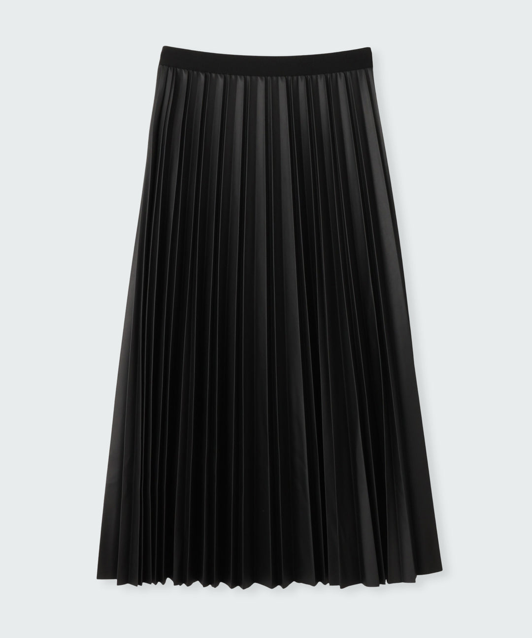 シンセティックレザープリーツスカート