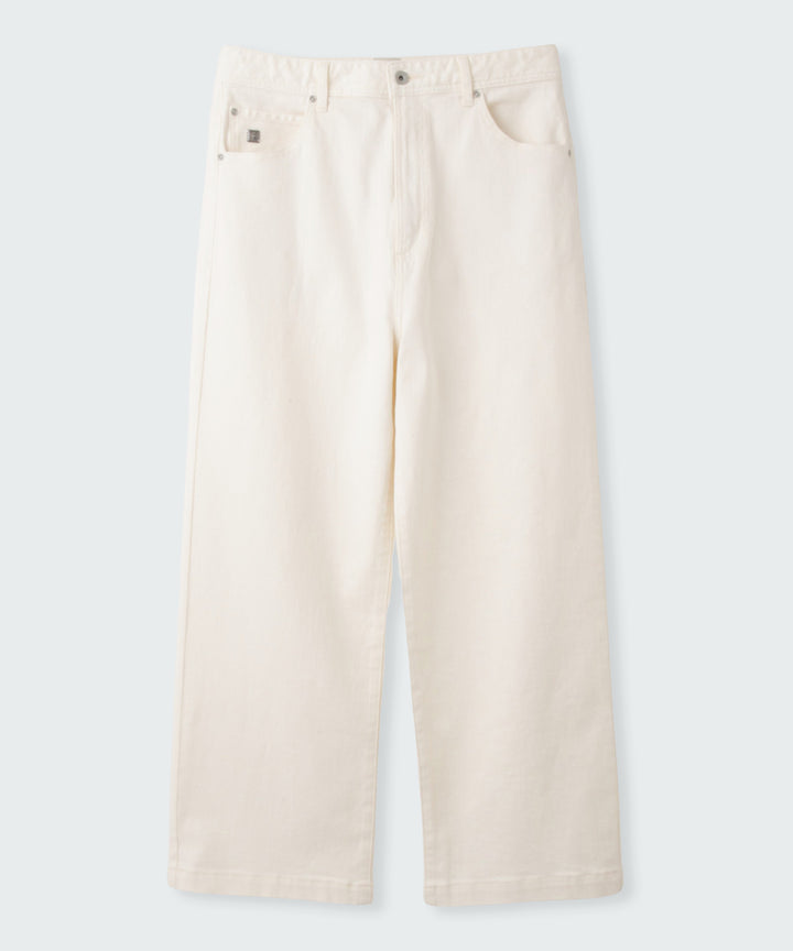 カイハラハイウエストワイドデニムパンツ