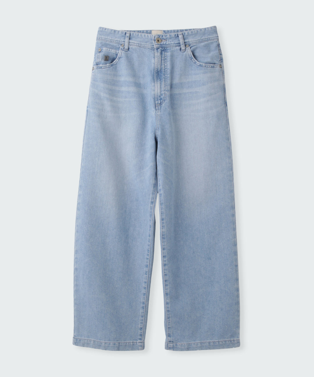 カイハラハイウエストワイドデニムパンツ