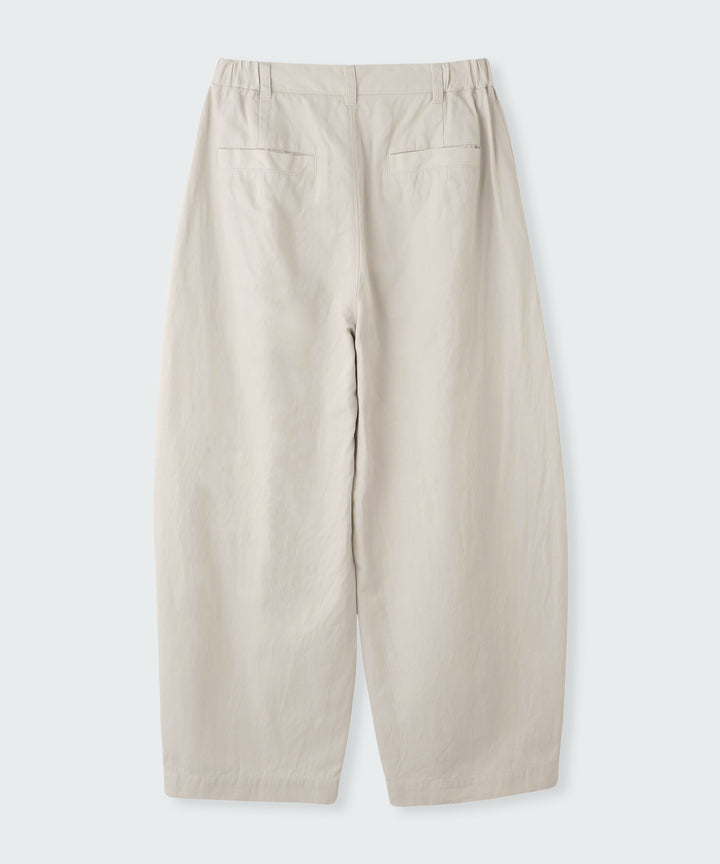 オーガニックコットンバレルパンツ