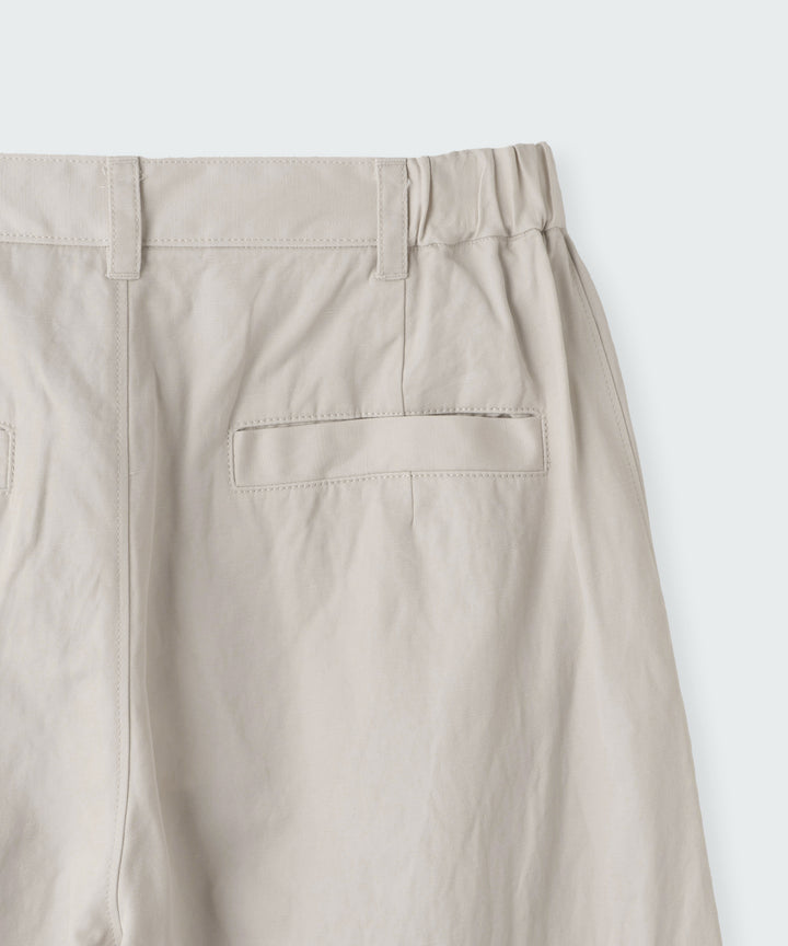 オーガニックコットンバレルパンツ