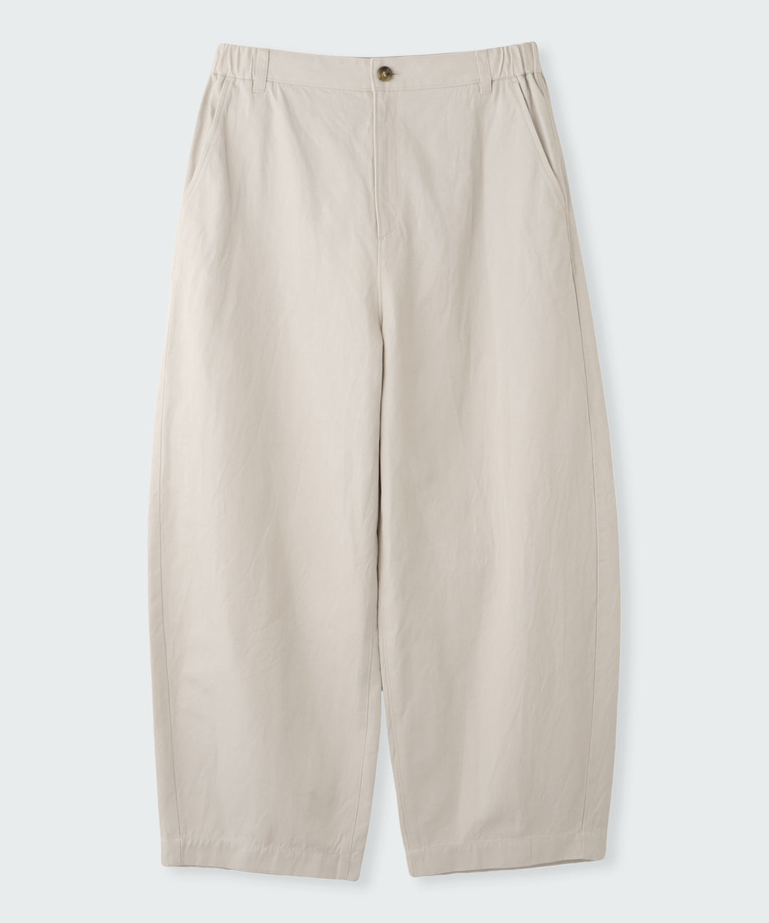 オーガニックコットンバレルパンツ