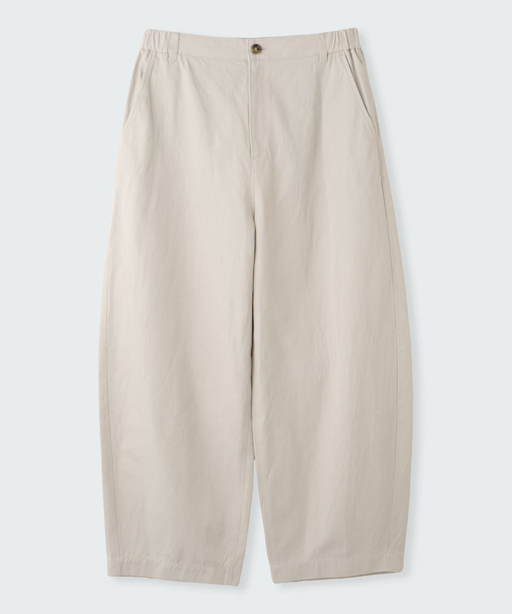 オーガニックコットンバレルパンツ