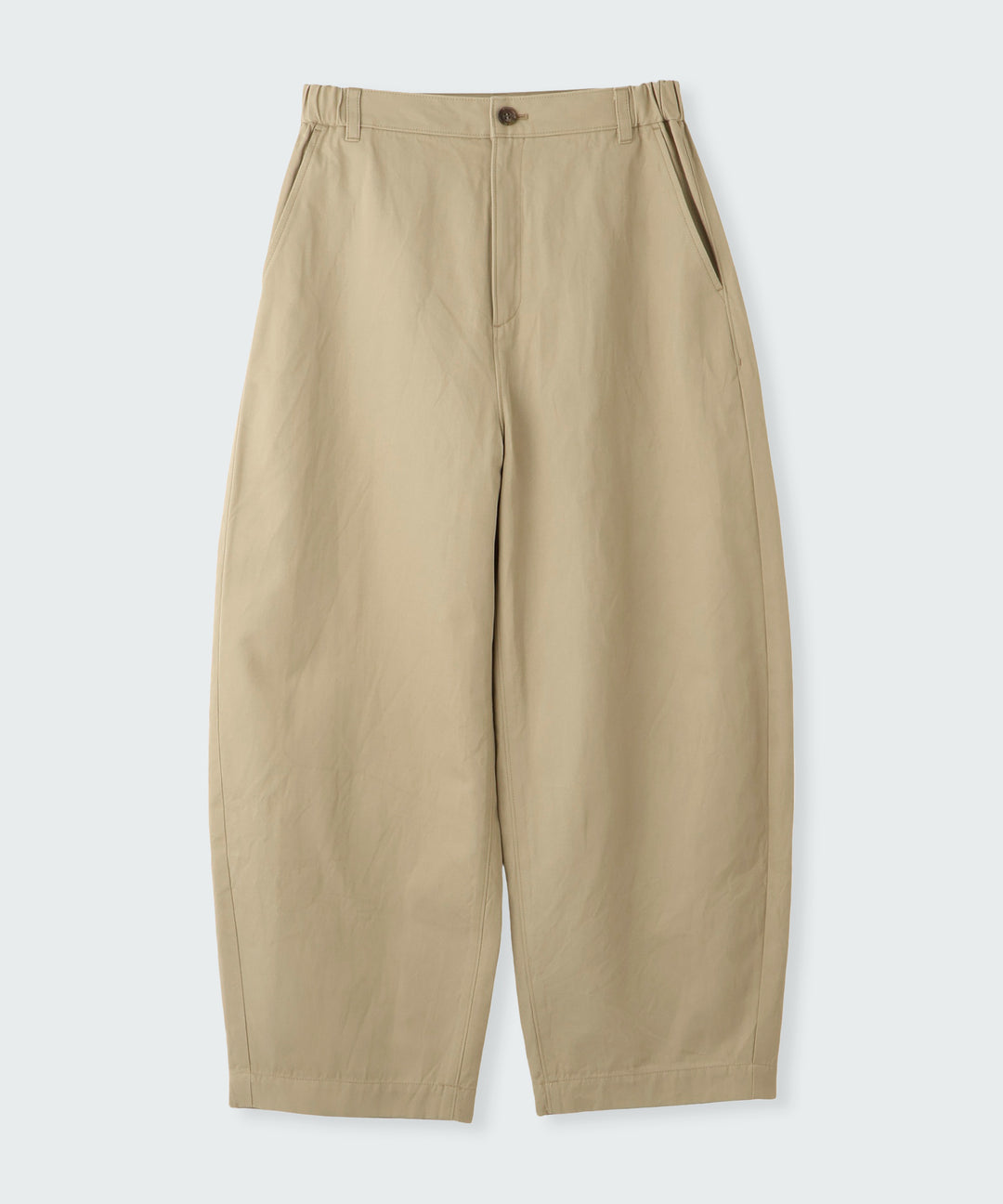 オーガニックコットンバレルパンツ