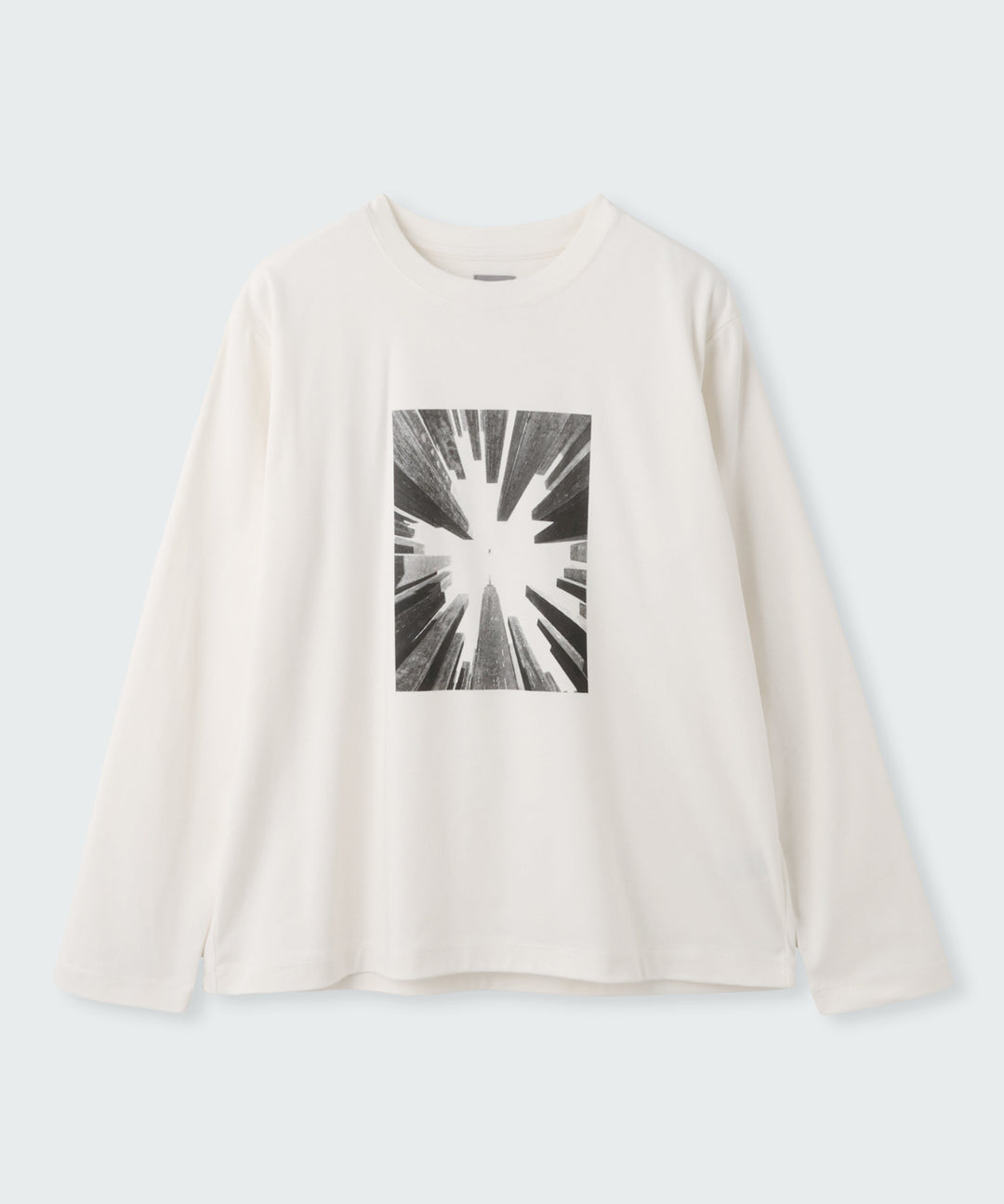 スムースコットングラフィックロングスリーブTシャツ