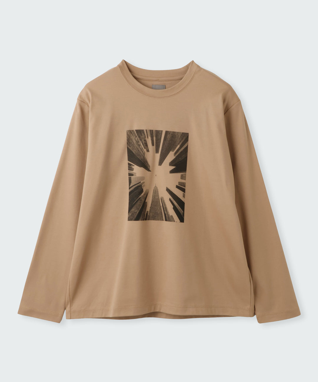 スムースコットングラフィックロングスリーブTシャツ