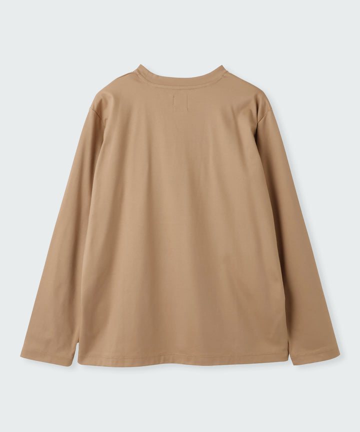 スムースコットングラフィックロングスリーブTシャツ