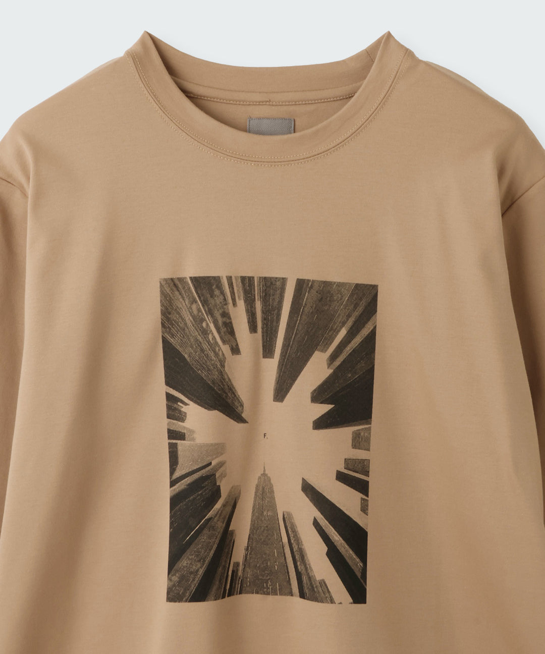 スムースコットングラフィックロングスリーブTシャツ