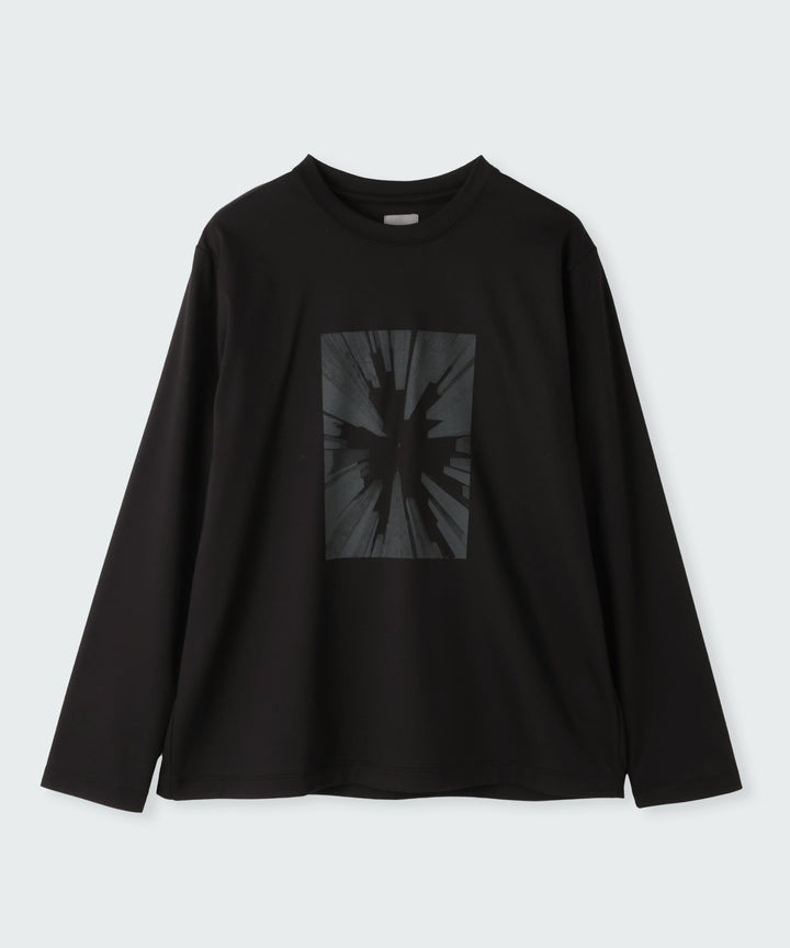 スムースコットングラフィックロングスリーブTシャツ