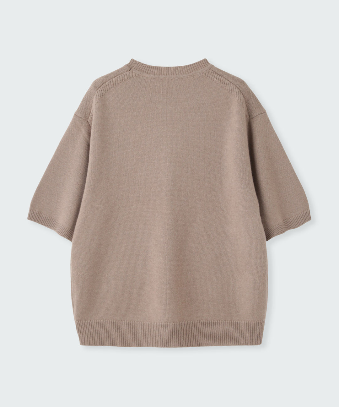 ハーフスリーブカシミヤニット