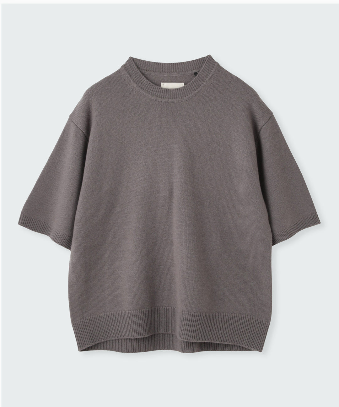 ハーフスリーブカシミヤニット