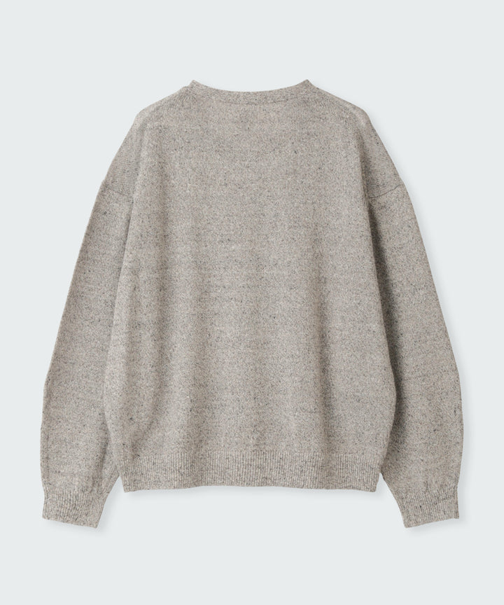 Mixed Linen Knit Pullover