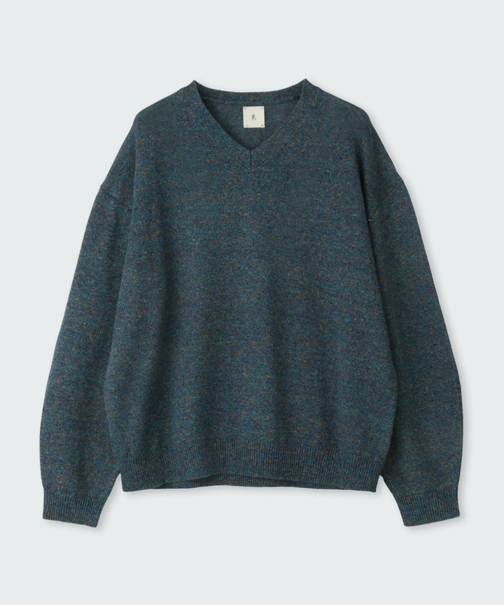 Mixed Linen Knit Pullover