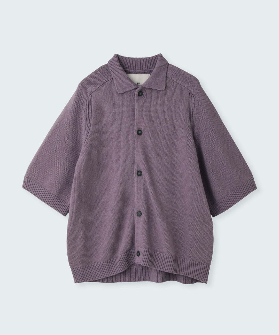 Lilyaarn Plain Knit Polo Shirt