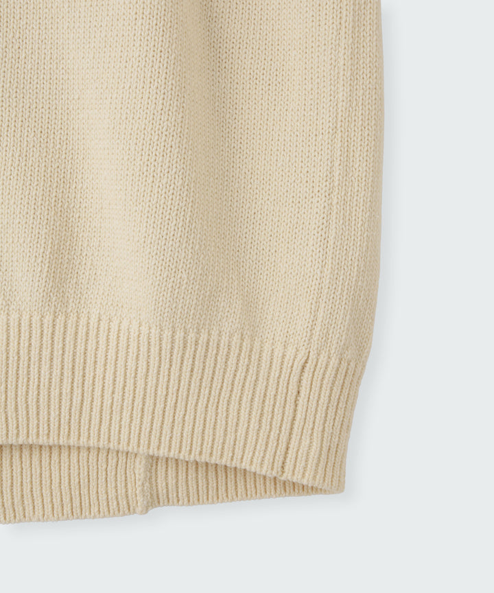 コットンシルクニットベスト