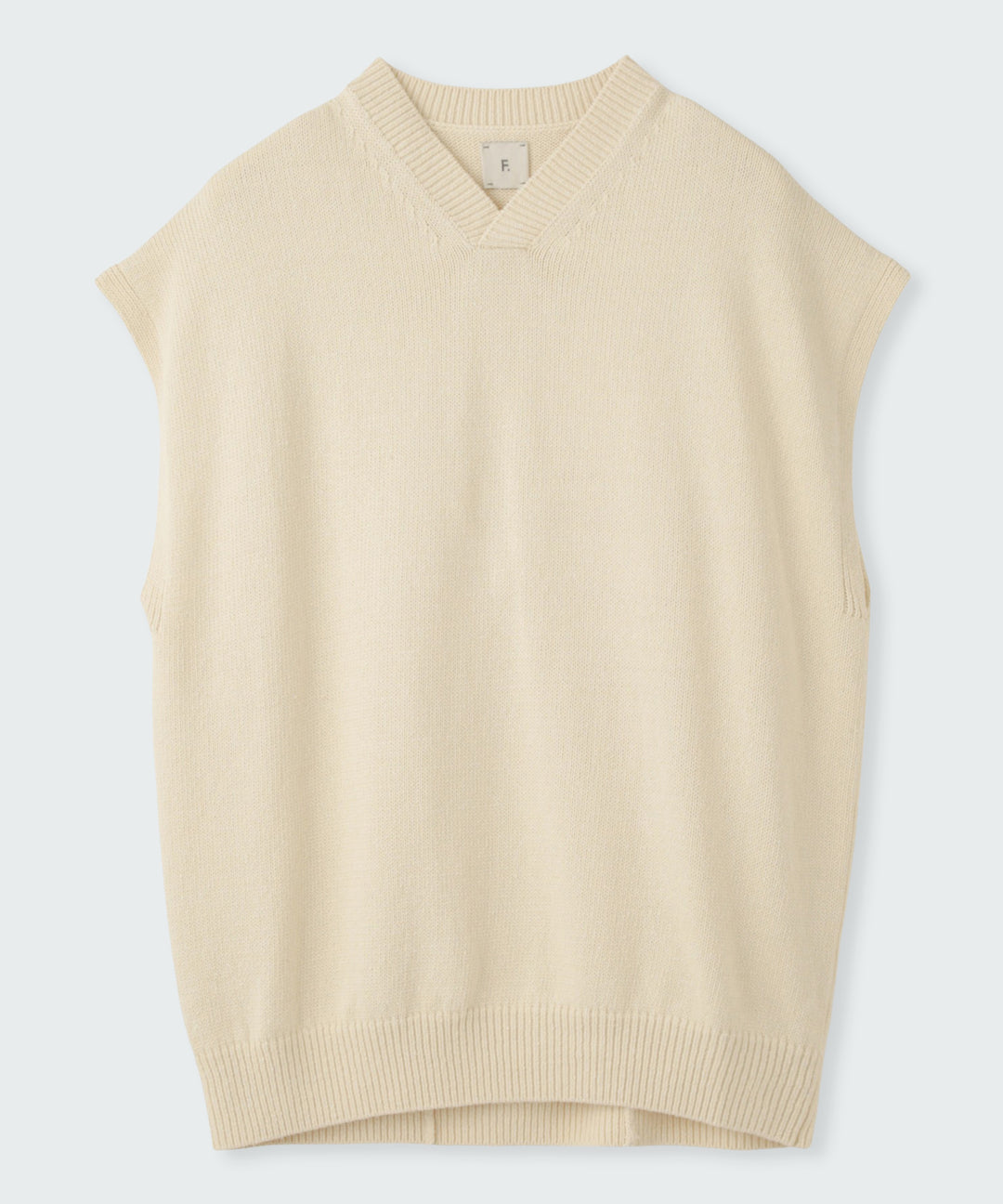 コットンシルクニットベスト