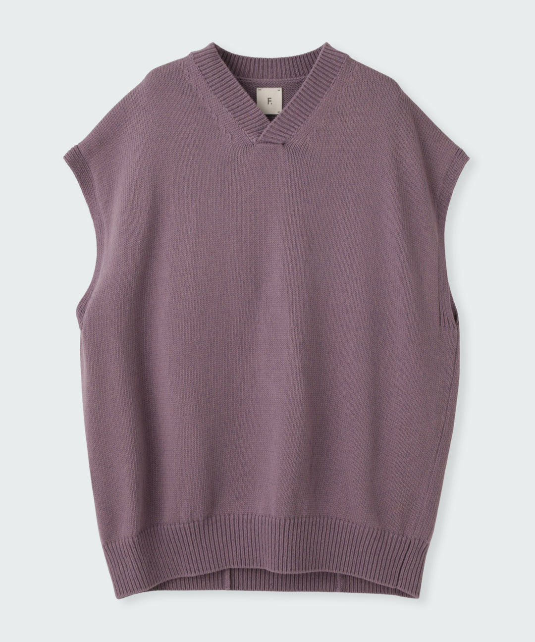 コットンシルクニットベスト