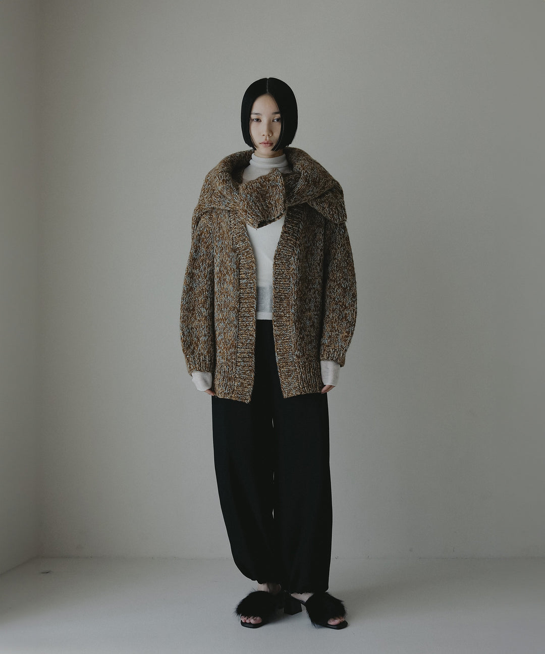 ローゲージニットカーディガン