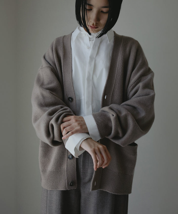 カシミヤニットカーディガン