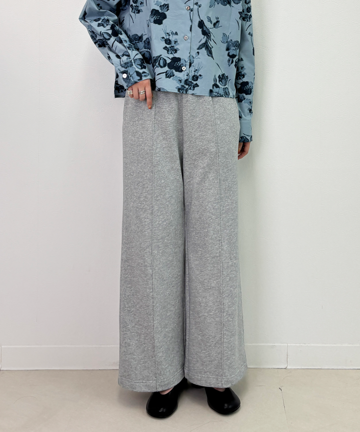ピンタックスウェットパンツ