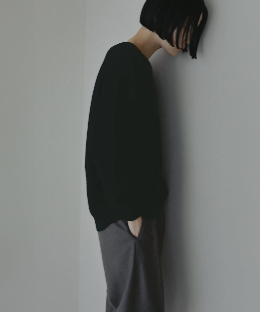 シンプルカシミヤニット