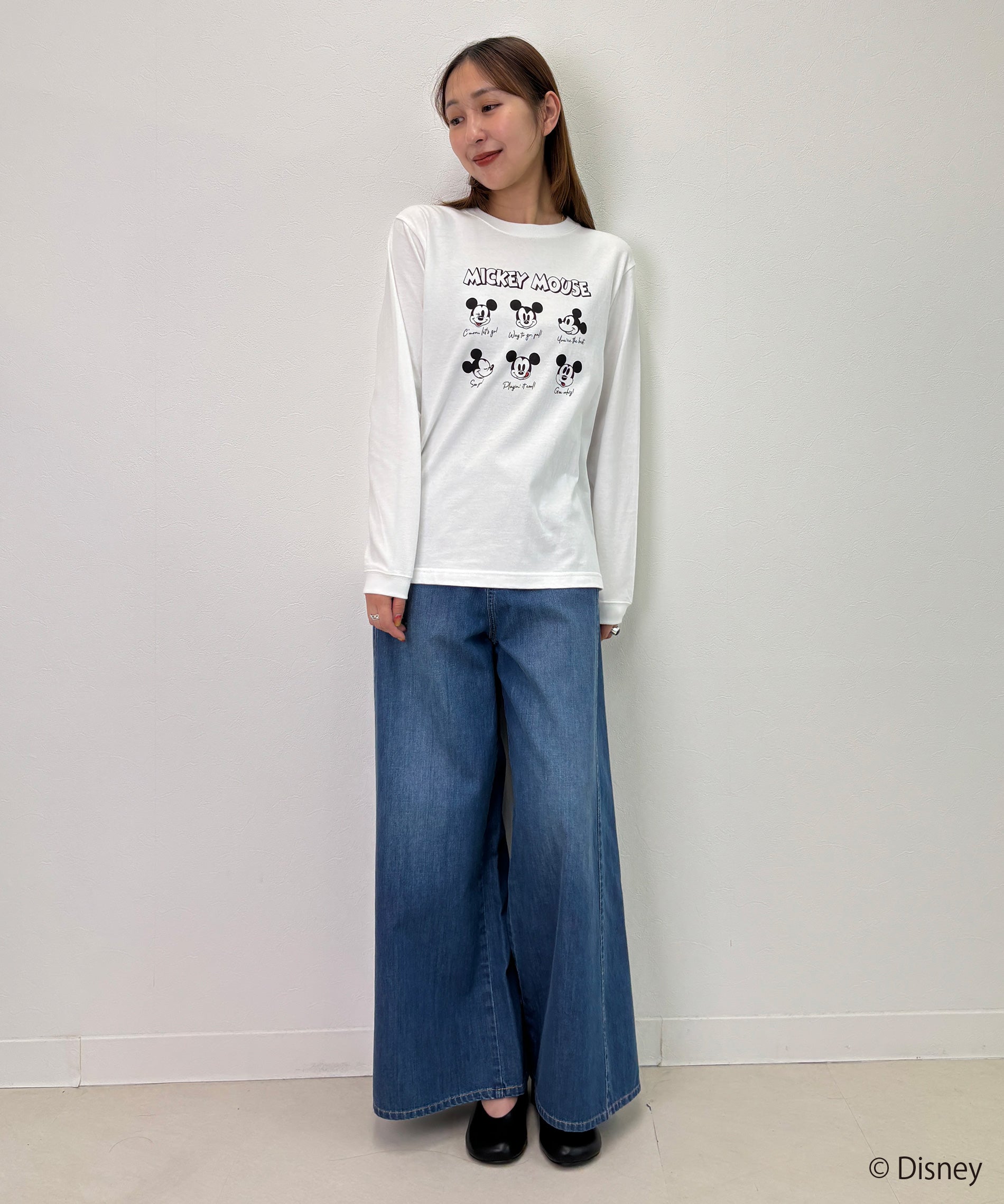 Disney（ディズニー）ミッキーデザインロンT – FACE SANS FARD