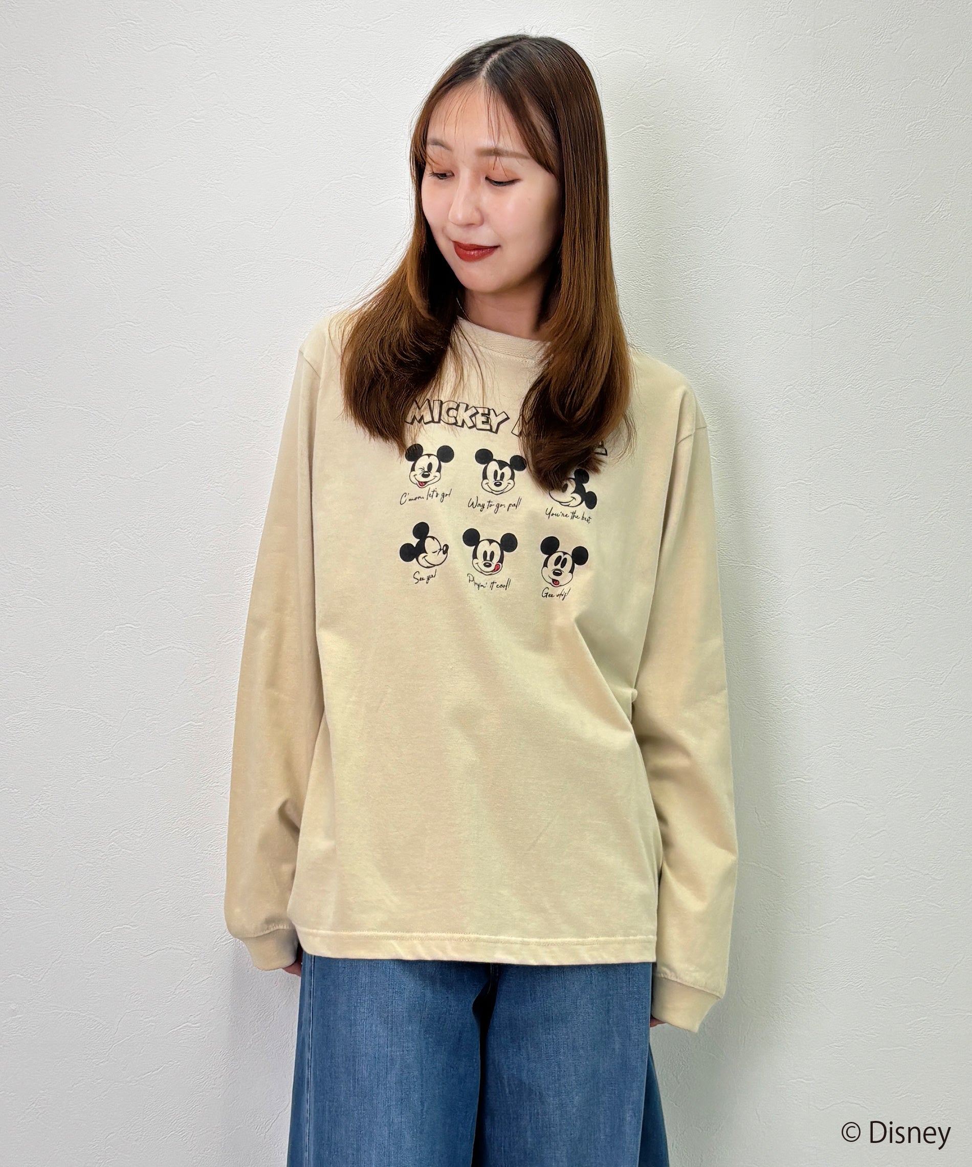 Disney（ディズニー）ミッキーデザインロンT – FACE SANS FARD