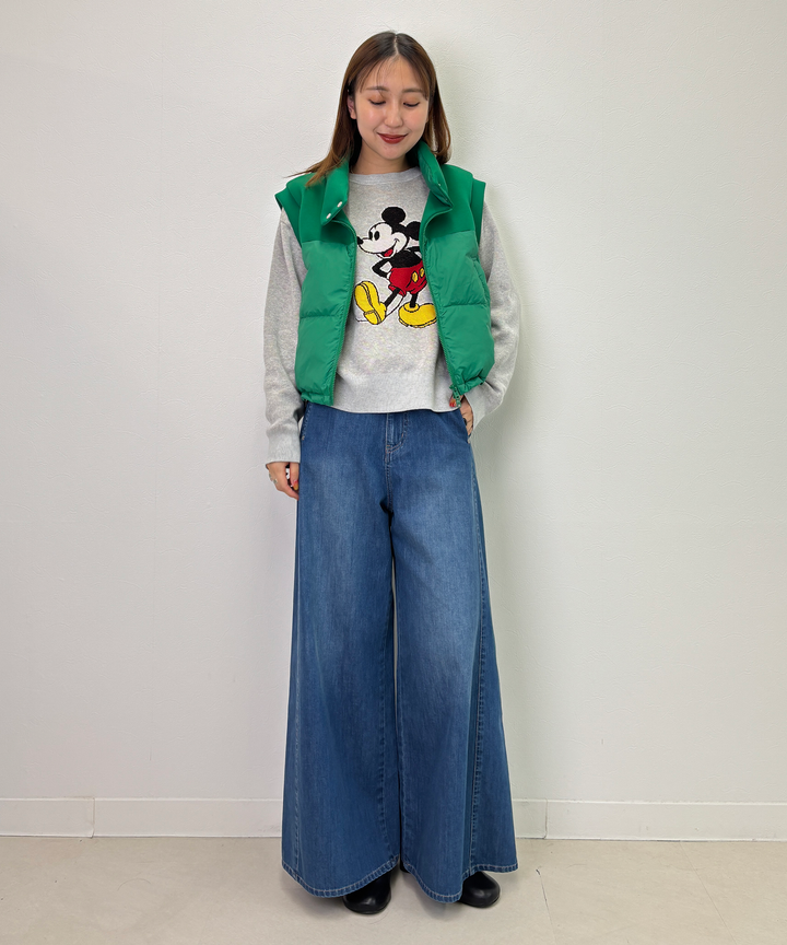 ワイドシルエットデニムパンツ