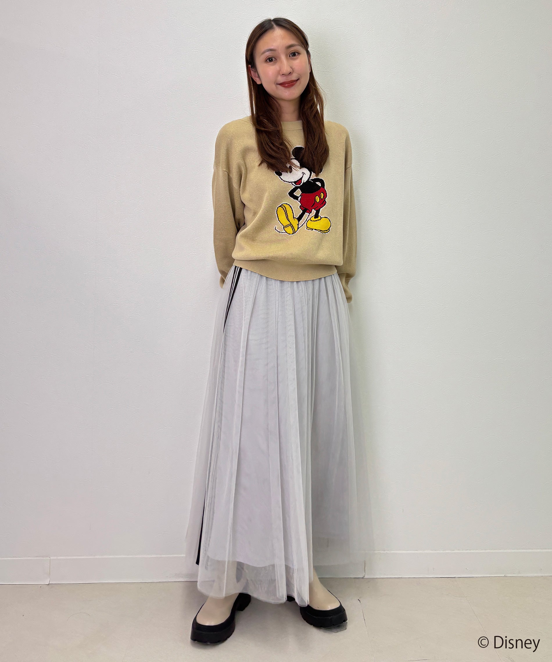 Disney（ディズニー）ミッキーデザインジャガードニット – FACE SANS FARD