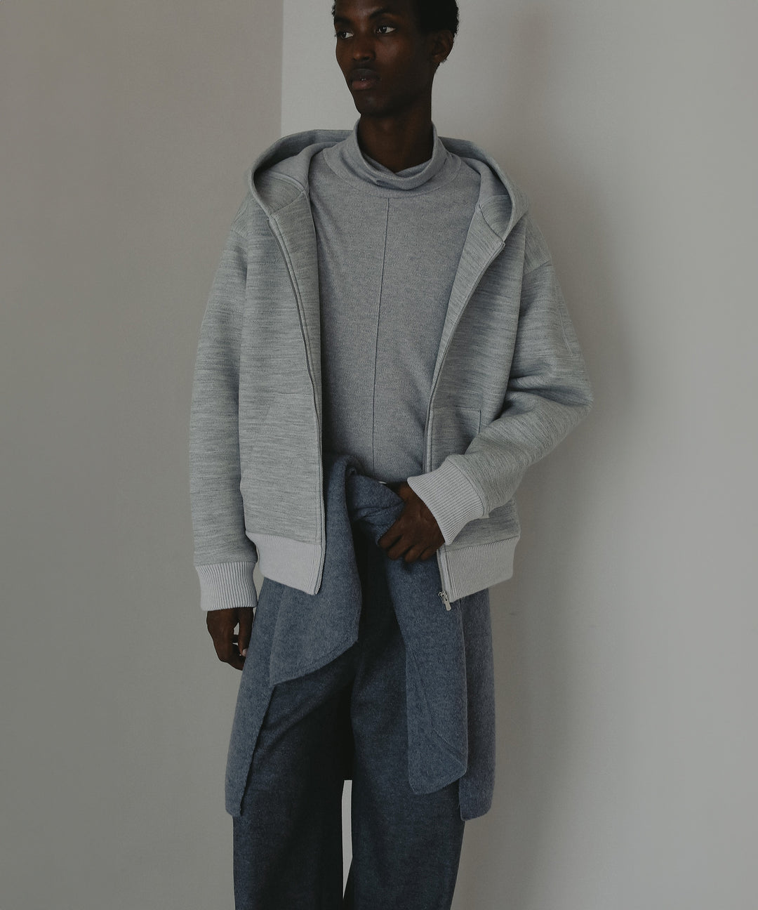 ダブルニットパーカー