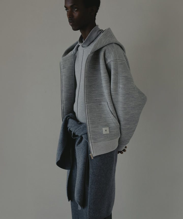 ダブルニットパーカー