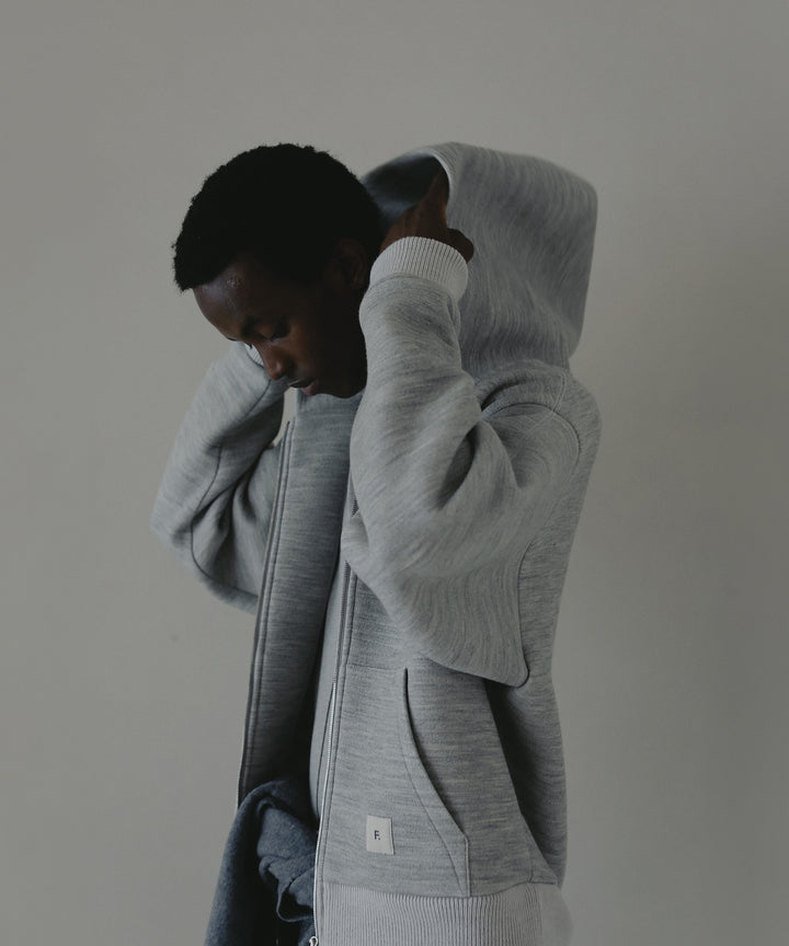 ダブルニットパーカー