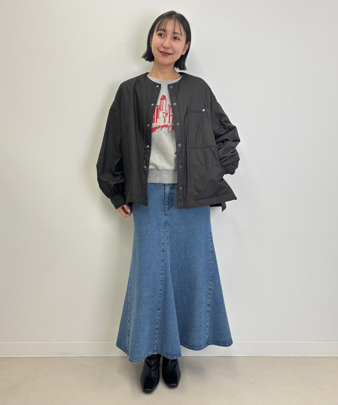 ギャザースリーブシャツジャケット