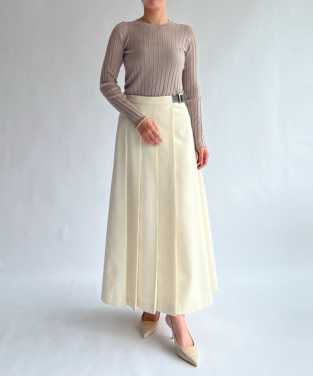 アシンメトリータックスカート – FACE SANS FARD アシンメトリータックスカート – FACE SANS FARD