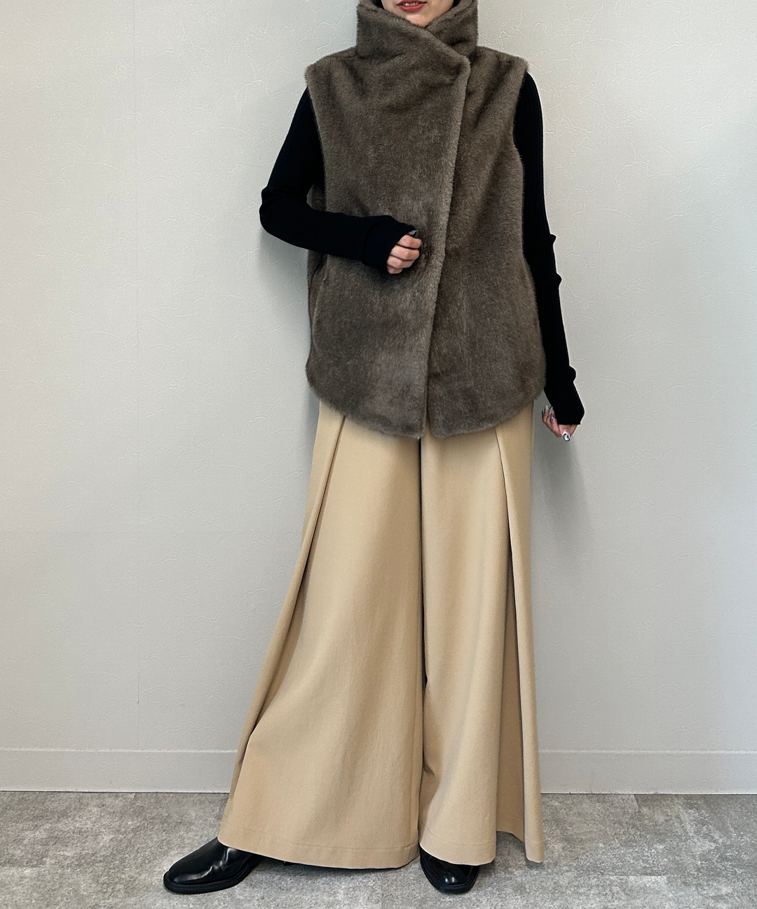 CLOCHE♡ミンク調ファーベスト cloche(クロッシェ) クロシェ エコ CLOCHE♡ミンク調ファーベスト cloche(クロッシェ) クロシェ エコ