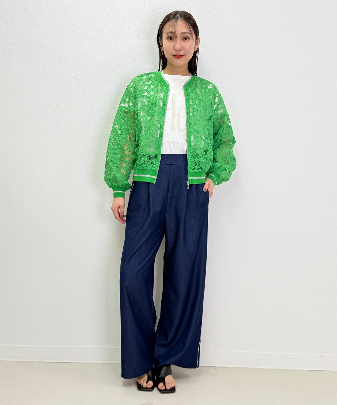 フラワーコード刺繍ブルゾン – FACE SANS FARD フラワーコード刺繍ブルゾン – FACE SANS FARD