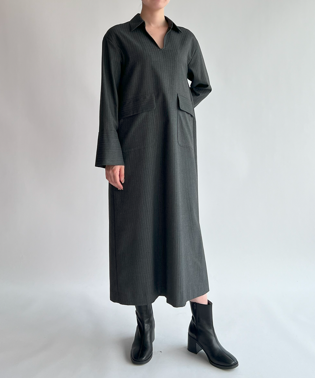 ストライプシャツワンピース – FACE SANS FARD ストライプシャツワンピース – FACE SANS FARD