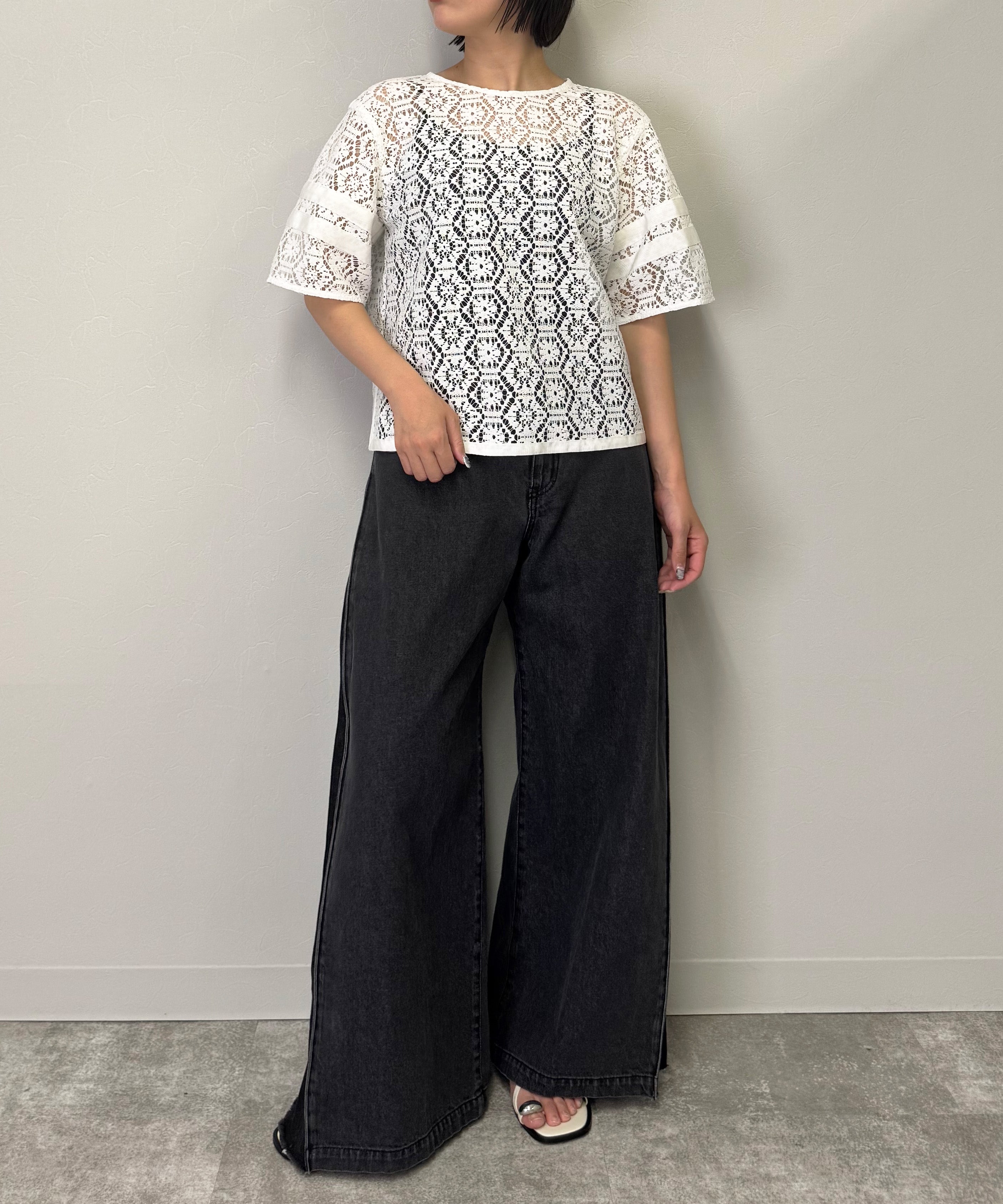 クロシェタイルレーストップス – FACE SANS FARD