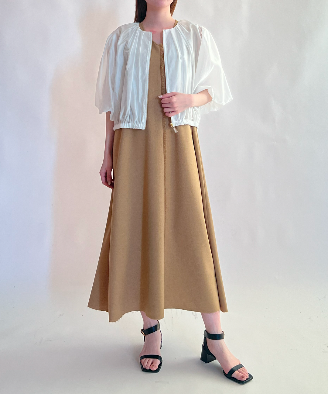 リネンライクノースリーブワンピース – FACE SANS FARD リネンライクノースリーブワンピース – FACE SANS FARD