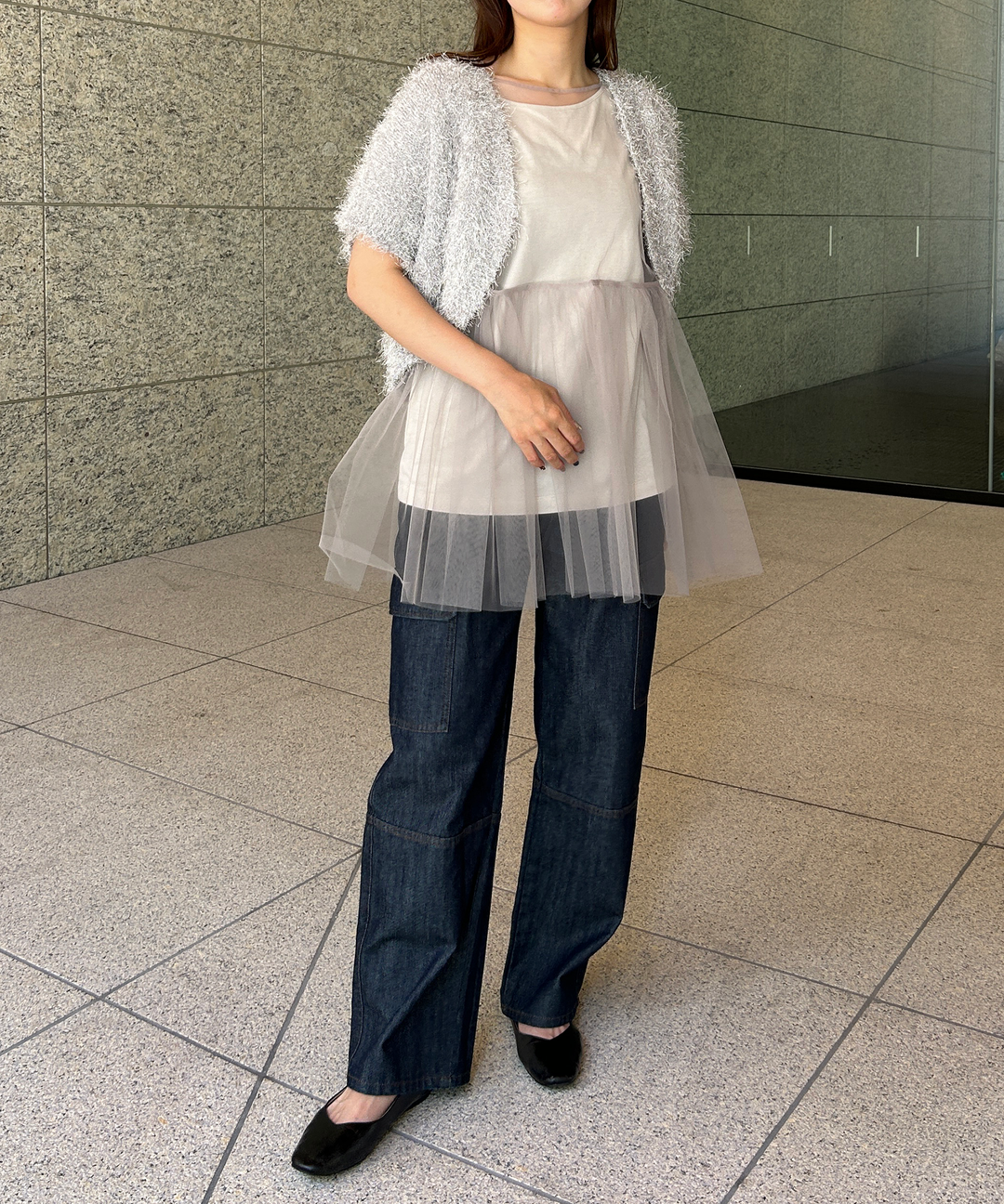 ノースリーブチュールレイヤードトップス – FACE SANS FARD ノースリーブチュールレイヤードトップス – FACE SANS FARD