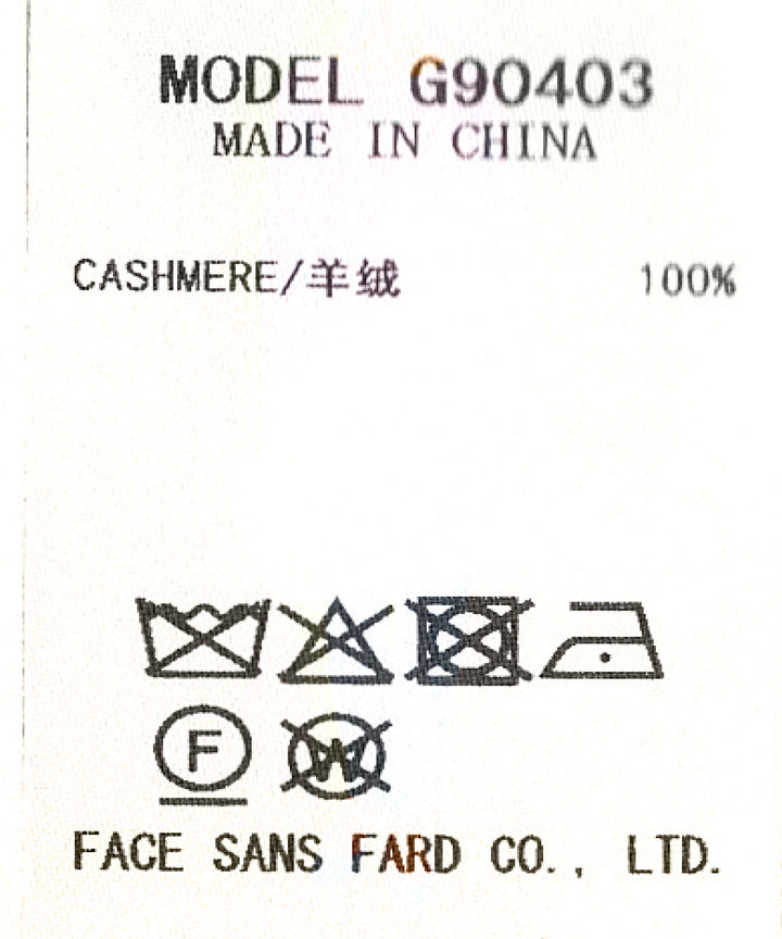 カシミヤクルーネックシアーニット