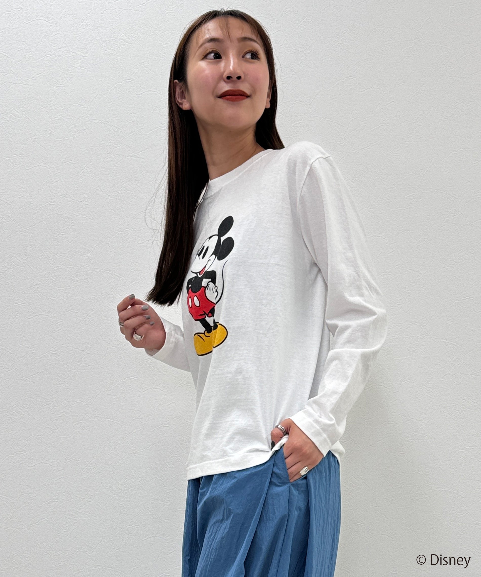 Disney（ディズニー）ミッキー/ロングスリーブTシャツ – FACE SANS FARD